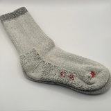 Thick socks in cotton, gray melange
