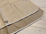 Mattress pad in linen, round edge