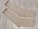 White sock with colored edge