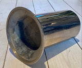 Cylinder/vase chrome-plated/stainless steel