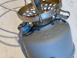 Carbide lantern with glass dome