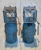 Carbide lantern with glass