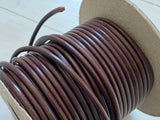 Leather strap, round