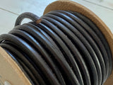Leather strap, round