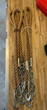 Traces in coarse sisal rope