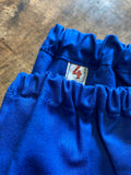 Training pants short in blue cotton