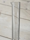 Measuring glass on foot